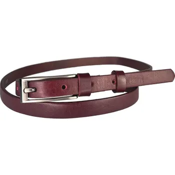 Opasek PENNY BELTS Kožený opasek 15-1-95 bordo - 75 cm