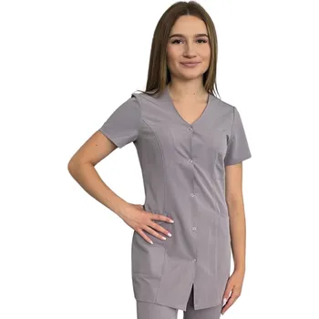 Zdravotnický oděv Dámský lékařský / kosmetický žaket CASUAL PREMIUM tmavě šedý (48)