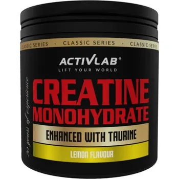 Kreatin Activlab Classic Series kreatin monohydrát + taurin - 300 g Příchuť: citron