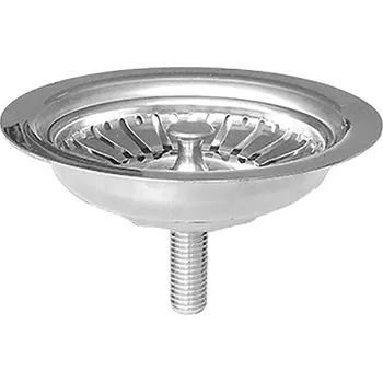 sítko a zátka do dřezu Nývlt Zátka dřezová nerezová, snížená, ø 115 mm pro 3 1/2" odtoky, S/2748