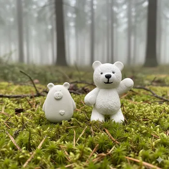 Malvínek 3D omalovánka - Medvídci pro štěstí