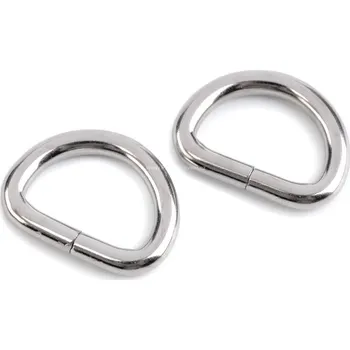 Organizér galanterie Pro Háčkování Polokroužek nikl 23 x 33 mm Počet: 10 ks