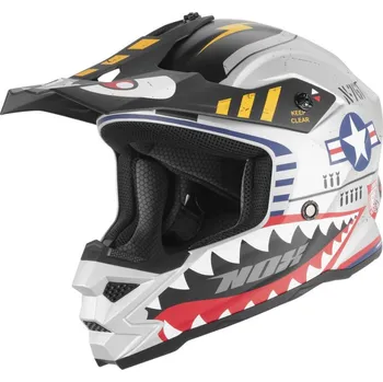 Helma na motorku Přilba N761 FLY FIGHTER, NOX, dětská (stříbrná, více bar.) 2026 2XL