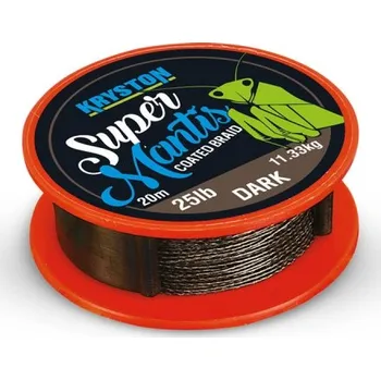 Kryston potahované šňůrky Super Mantis Green 20m - 15lb