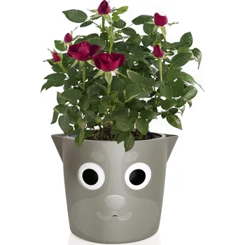 Květináč Maximex Květináč s ukazatelem hladiny vody, Ø 18 cm, hnědý, plast