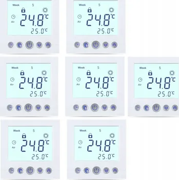 TERMOSTAT Termoregulátor programovatelný 16A LCD 7X