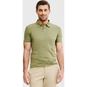 Pánské tričko Bavlněné pánské polo tričko v zelené barvě Pako Lorente vel XXL