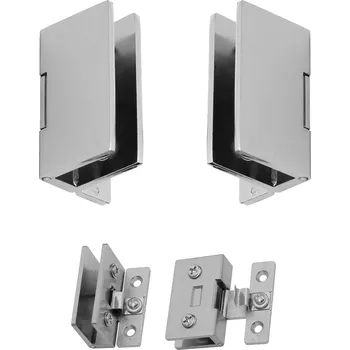 pant Onpira Hranatý závěs / panty na skleněné dveře [2ks] Povrchová úprava: Leštěný (vysoký lesk)