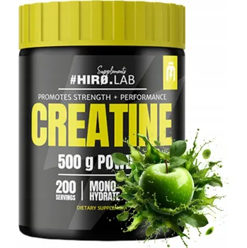 Kreatin Kreatin prášek creatine HIRO.LAB monohydrát 500g jablko (příchuť)