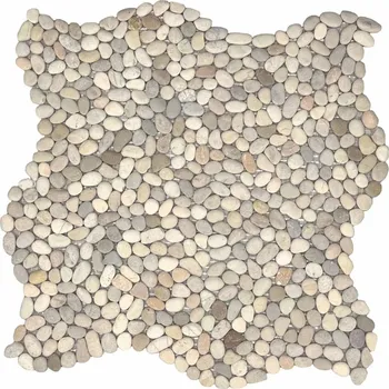 Obklad Mosavit Kamenná mozaika Mosavit Mini pebbles blanco 30x30 cm mat PEBBLEBL PEBBLEBL cena za 1 m2