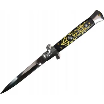 kapesní nůž NŮŽ VYSTŘELOVACÍ KLASICKÝ TAKTICKÝ KAPESNÍ NŮŽ ITALIA SPIDER SICÍLIE MAFIE