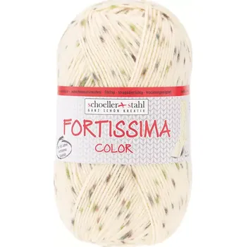 Příze Schoeller Stahl Fortissima color tweed 573 Natur (Ponožková příze Fortissima tweed Natur)