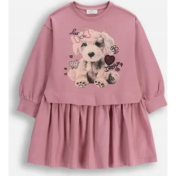 Dámské šaty Šaty pro dívku, růžové, s dlouhým rukávem, velikost 098, značka Coccodrillo, model ZC5