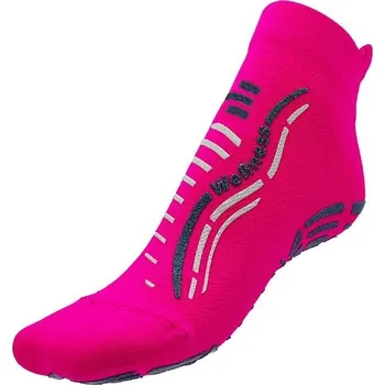 Pánské ponožky R-EVENGE Technické protiskluzové ponožky Wellness pro dospělé s melanžová šedomodrá 34/37 MODRÁ|RŮŽOVÁ