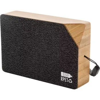 Bluetooth reproduktor SolBeat solární bezdrátový reproduktor - černá / přírodní - AP864108