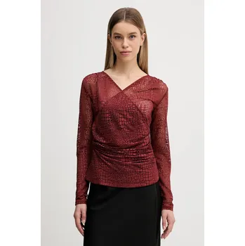 Dámská halenka Halenka Sisley 3NDXL401A oranžová COP, vel. S