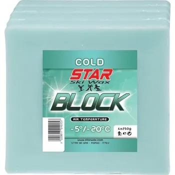 Lyžařský vosk Star Ski Wax Block cold 4x250g