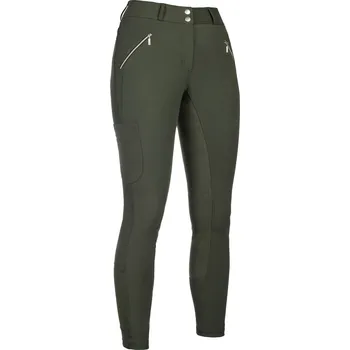 Jezdecké kalhoty HKM Rajtky jezdecké Lia HKM, s celokoženým sedem, dámské, olive green 40