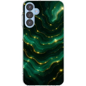 Pouzdro na mobilní telefon Picasee silikonový průhledný obal pro Samsung Galaxy A15 A156B 5G - Emerald