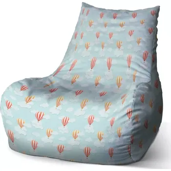 Sedací pytel Sablio Sedací vak Bean Horkovzdušné balony na nebi: 100 x 90 x 45 cm