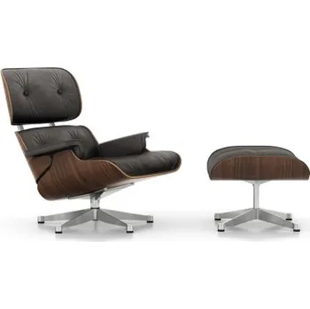 Křeslo Lounge Chair & Ottoman, tmavý ořech černá – Kopie 1