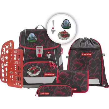 Školní batoh Školní aktovka/batoh 2IN1 PLUS pro prvňáčky – 6dílný set, Step by Step Ninja Yuma, certifikát AGR