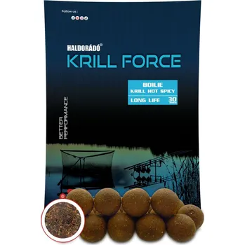 Boilies Haldorádó Boilies Krill Force Long Life 700g 30mm Krill Hot Spicy