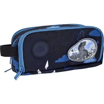 Školní batoh Školní penál Frii of Norway Blue Dinosaur