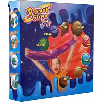 Hračka Kreativní sada sliz planety v krabičce 12x8x4cm