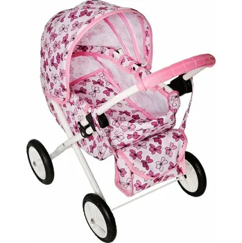 Kočárek pro panenku Jasmine Kids M03 Fialka