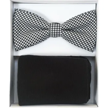 Avantgard Sada motýlek a ponožky - černobílý motýlek Velikost: 39-42