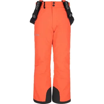 Snowboardové kalhoty Kilpi Elare-JG korálová dětské / juniorské vodoodpudivé zimní lyžařské kalhoty 5000 - 146