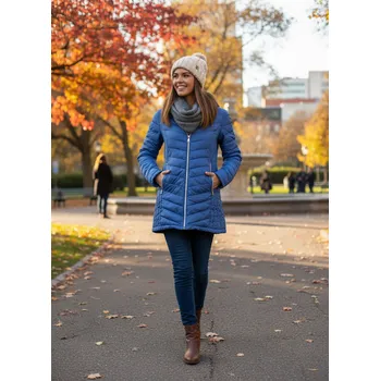 Dámská bunda Dámská sezónní bunda 21809 modrá - FPrice M