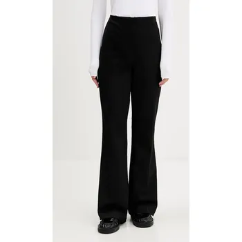 Dámské kalhoty Kalhoty Abercrombie & Fitch dámské, černá barva, zvony, high waist, KI156-5443-900 KI156.5443.900 99X, vel. 25