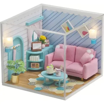 ostatní stavebnice 2Kids Toys miniatura domečku Slunný obývací pokoj