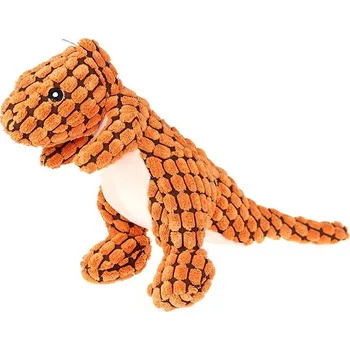 Hračka pro psa animALL Dog Dinosaurus plyš 25 cm oranžový