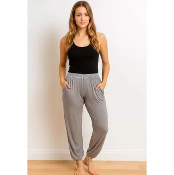 Dámské kalhoty VÝPRODEJ - Dámské teplákové kalhoty DD102 - sv. šedé-Sale