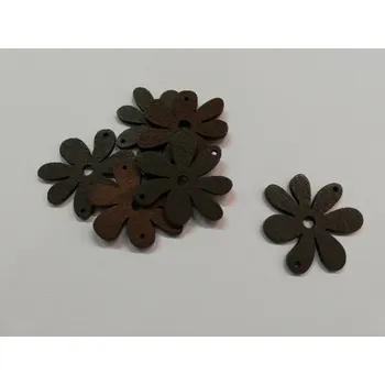 Výtvárné potřeby Dřevěný výsek - Kytička velká - tmavě hnědá