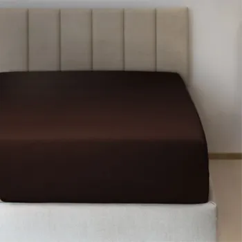 Prostěradlo Jiří Polášek Napínací prostěradlo JERSEY s LYCROU hnědá č. 45 Velikost: 90x200 na výšku 15-18 cm N