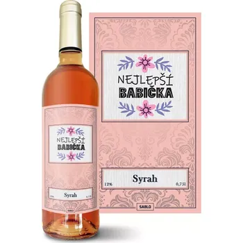 Víno Sablio Růžové víno Nejlepší babička: 0,75 l
