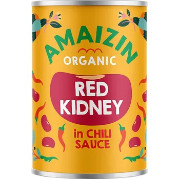 Luštěnina Amaizin Červené fazole v chilli omáčce Bio 400 g