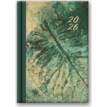 Kalendář Kalendarz książkowy B6 2026 dzienny liść