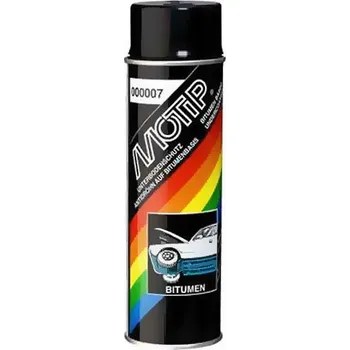 Ochranný nástřik nepřelakovatelný černý MOTIP - 500ml (Bitumen, resistin)