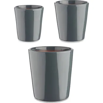 Keramický dřez IBERGARDEN Sada keramických květináčů CONICAL, 3 ks