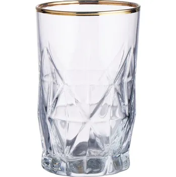 Butlers UPSCALE Sklenice na panáka se zlatým okrajem 110 ml