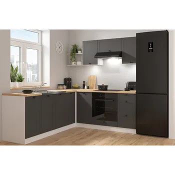 Kuchyňská linka Rohová kuchyň Junona 4, pravá, 220x200 cm, bez pracovní desky, b