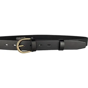 Opasek PENNY BELTS Kožený opasek 30-304-63 černý - 105 cm