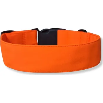 Obojek pro psa Softshellový obojek pro psa - NEON ORANŽOVÁ, M, 2 cm