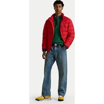 Pánská větrovka Polo Ralph Lauren Vatovaná bunda 710967774006 Červená Regular Fit S