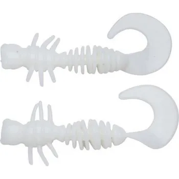 Umělá nástraha Berkley Powerbait Power Curly 4 cm / 12 ks - Milky White